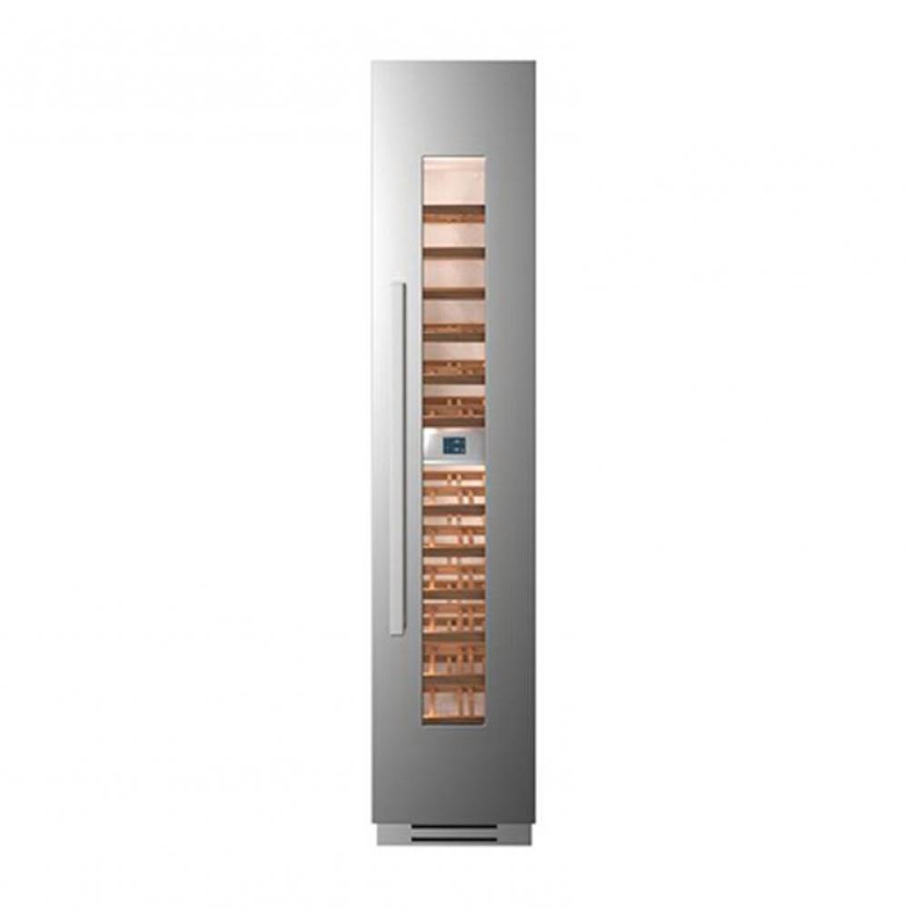 Built-In Wine Cellar Column, 18'', Right Swing Door, Stainless Steel