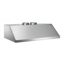 Bertazzoni KU36PRO2X/14 - Canopy Hood, 36'', Undermount, Baffle Filters, 4 Halogen Lights, 1200 cfm