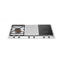 Bertazzoni PM361IGX - 36'' Pro Series Cooktop; 1 Burner - 18K BTU LEFT, Induction, Griddle