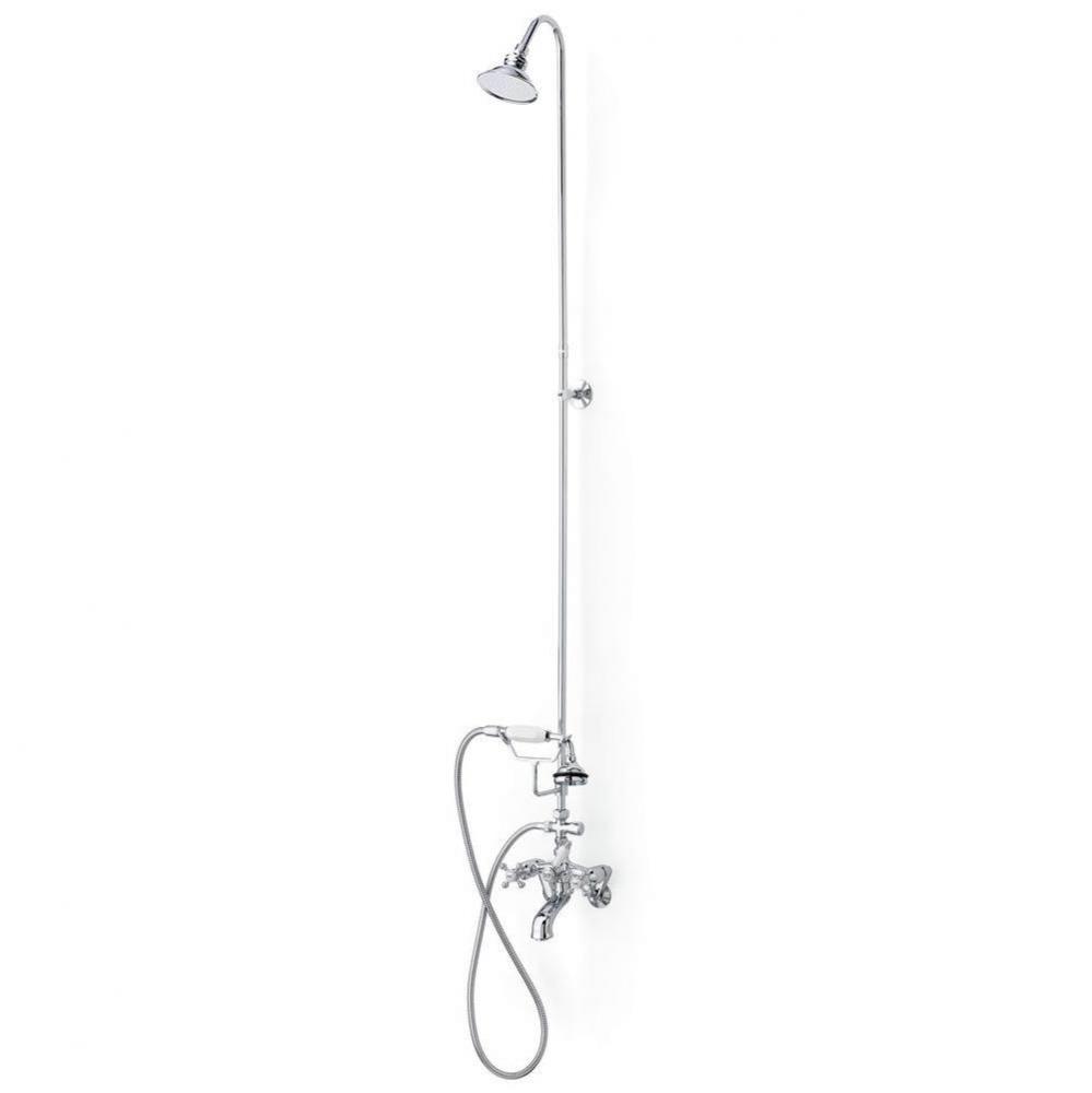 5100 SERIES Tub Filler with Hand Shower and Overhead Shower - Lever Handles