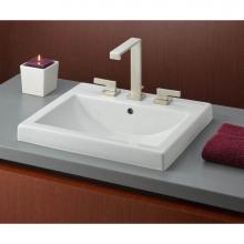 Cheviot Products Canada 1190-WH-8 - CAMILLA Semi-Recessed Sink