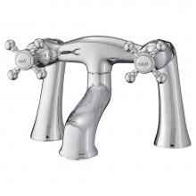 Cheviot Products Canada 5140-CH - 5100 SERIES Basic Offset Deck-Mount Tub Filler - Cross Handles