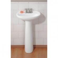 Cheviot Products Canada 613-WH-4 - FIORE Pedestal Sink