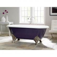 Cheviot Products Canada 2161-WW-WH - CARLTON Cast Iron Bathtub with Continuous Rolled Rim