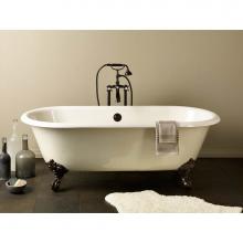 Cheviot Products Canada 2126-BC-6-BN - REGAL Cast Iron Bathtub with Faucet Holes