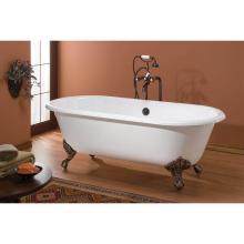 Cheviot Products Canada 2127-BC-WH - REGAL Cast Iron Bathtub with Continuous Rolled Rim