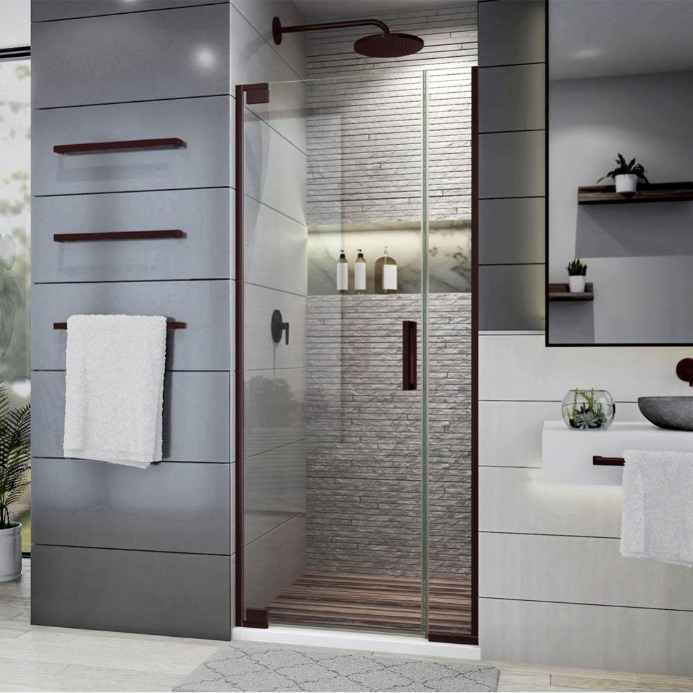 DreamLine Elegance Plus 34-34 3/4 in. W x 72 in. H Frameless Pivot Shower Door in Oil Rubbed Bronz
