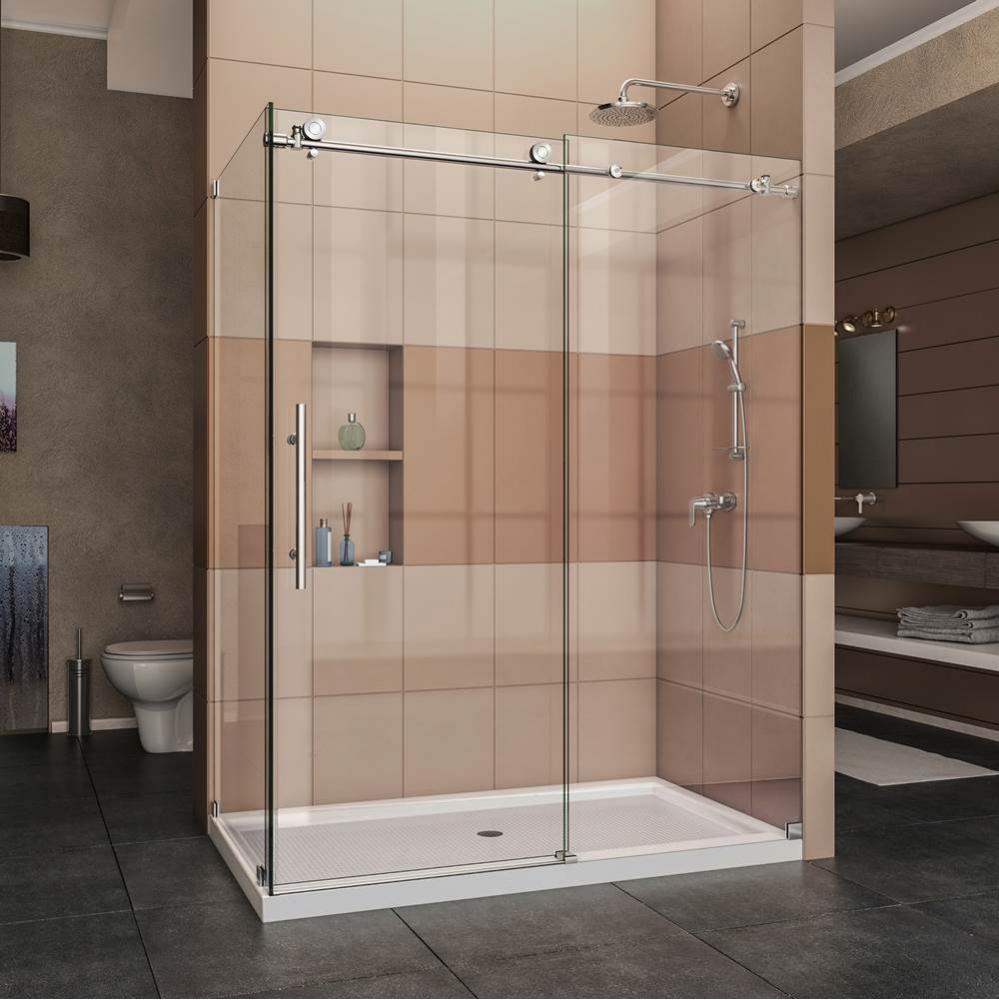 DreamLine Enigma-X 34 1/2 in. D x 60 3/8 in. W x 76 in. H Fully Frameless Sliding Shower Enclosure