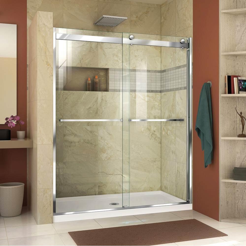 DreamLine Essence-H 44-48 in. W x 76 in. H Frameless Bypass Shower Door in Chrome
