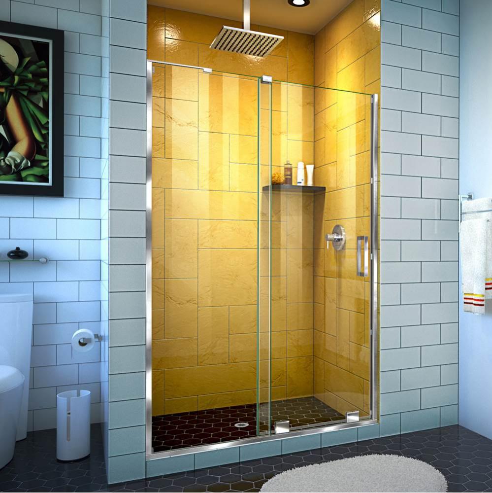 DreamLine Mirage-Z 44-48 in. W x 72 in. H Frameless Sliding Shower Door in Chrome