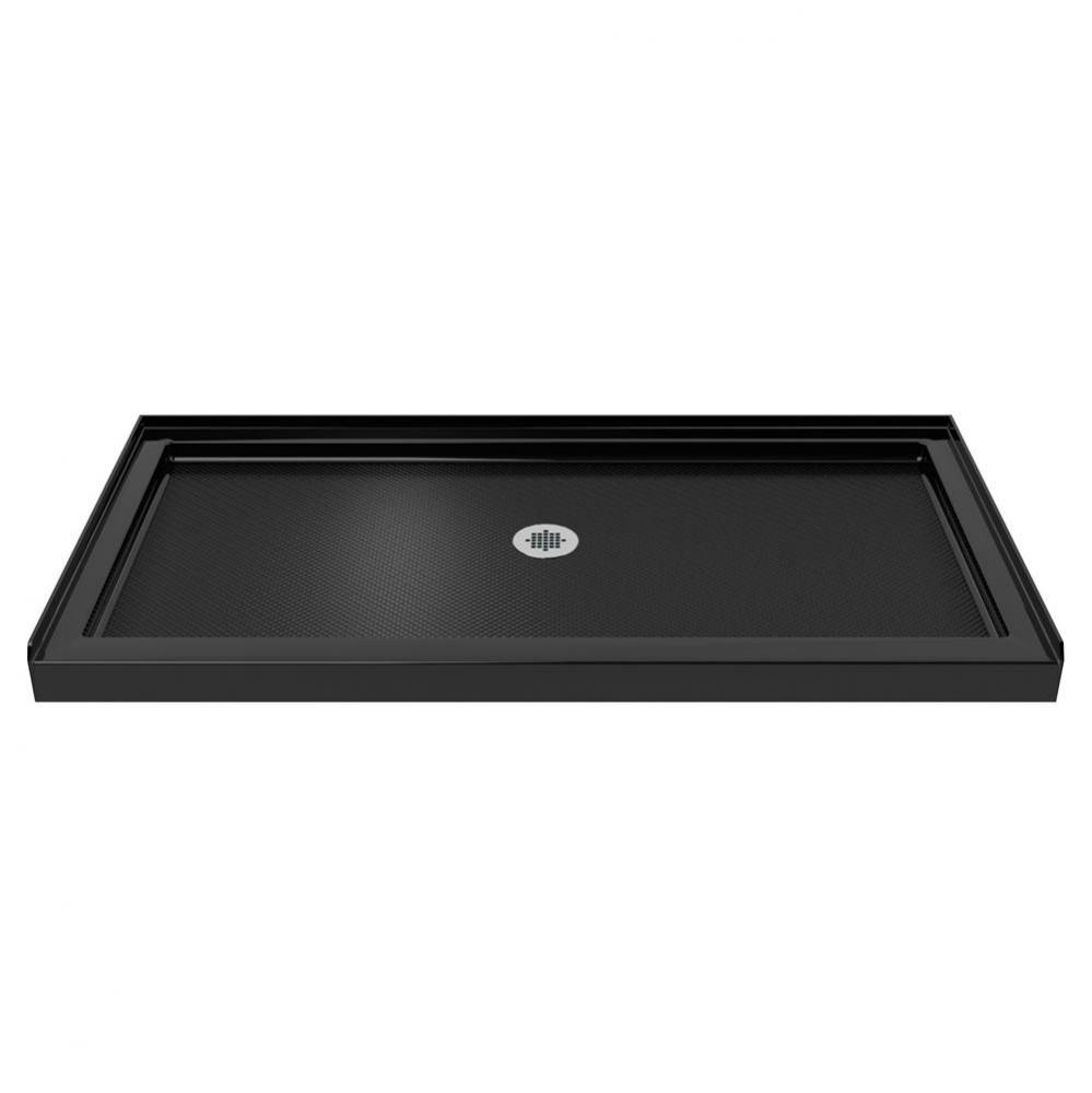 DreamLine SlimLine 34 in. D x 54 in. W x 2 3/4 in. H Center Drain Single Threshold Shower Base in