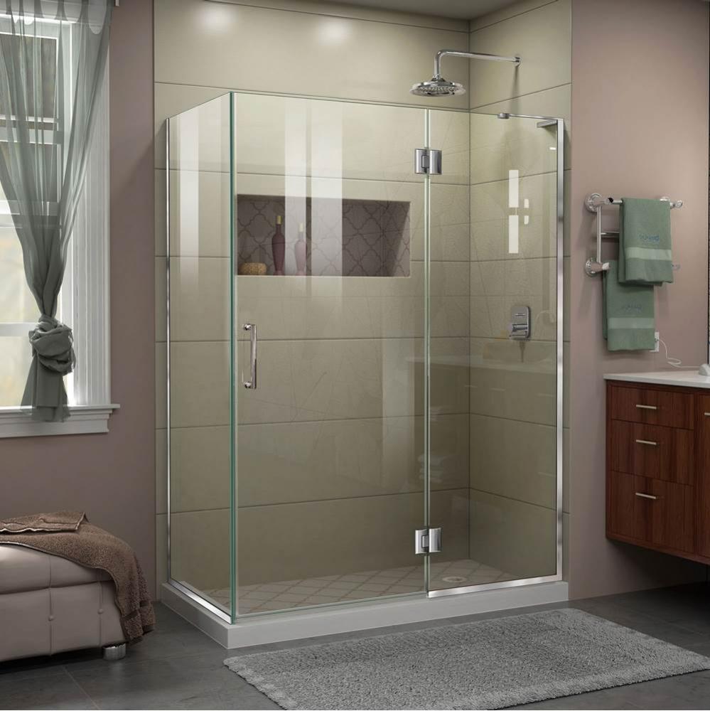DreamLine Unidoor-X 48 3/8 in. W x 30 in. D x 72 in. H Hinged Shower Enclosure in Chrome