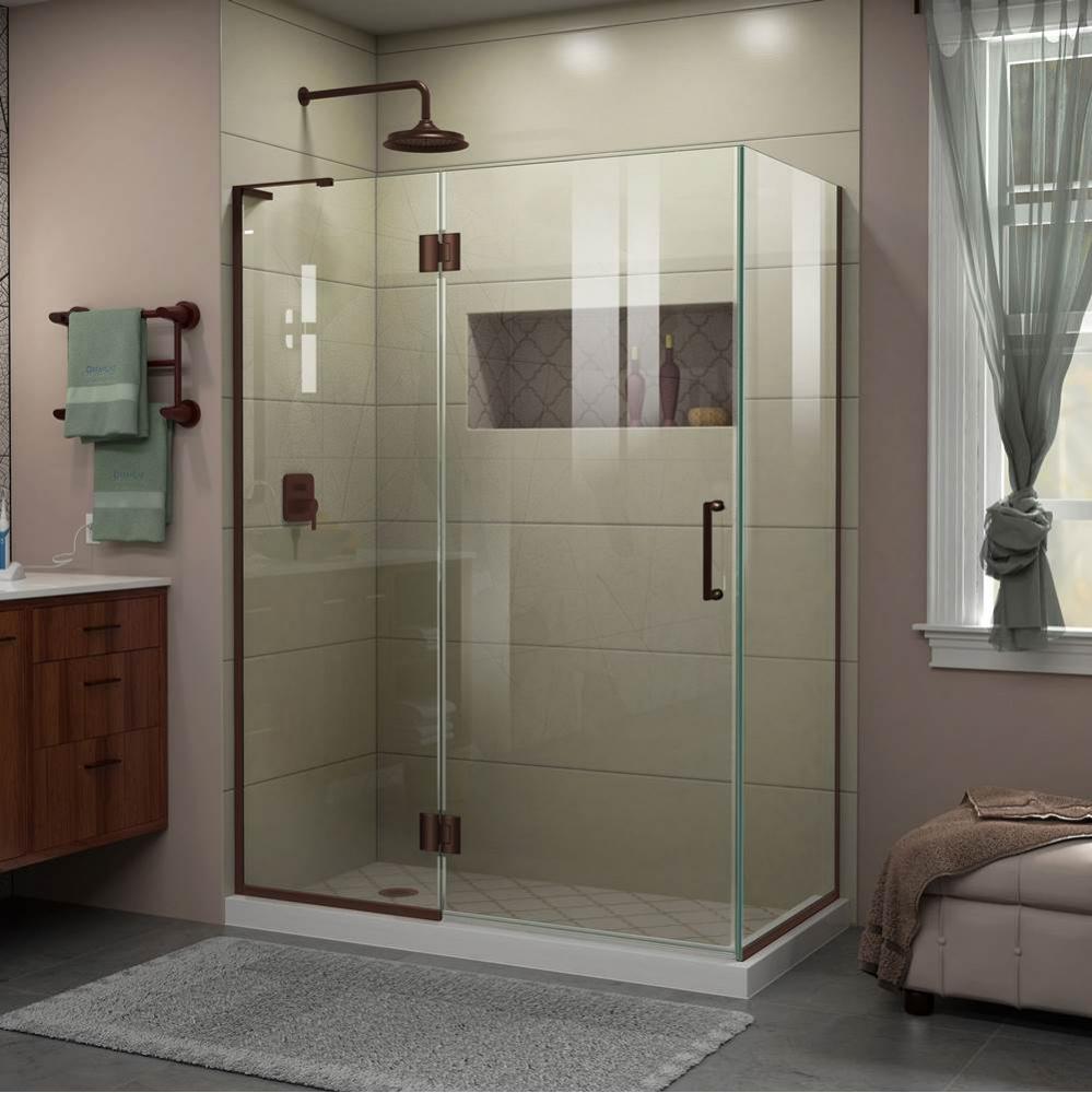 DreamLine Unidoor-X 48 3/8 in. W x 30 in. D x 72 in. H Hinged Shower Enclosure in Oil Rubbed Bronz