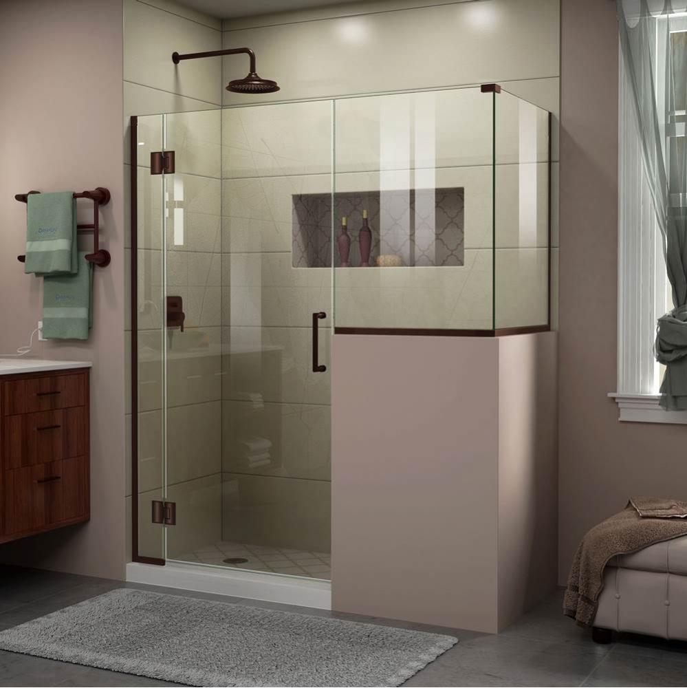 DreamLine Unidoor-X 59 in. W x 36 3/8 in. D x 72 in. H Hinged Shower Enclosure in Oil Rubbed Bronz