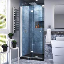 Dreamline Showers DL-6529C-88-01 - DreamLine Aqua Fold 32 in. D x 32 in. W x 74 3/4 in. H Frameless Bi-Fold Shower Door in Chrome wit