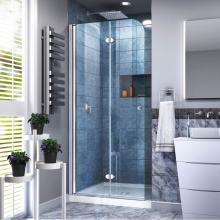 Dreamline Showers SHDR-3634720-01 - DreamLine Aqua Fold 33 1/2 in. W x 72 in. H Frameless Bi-Fold Shower Door in Chrome