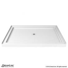 Dreamline Showers DLT-1134420 - DreamLine SlimLine 34 in. D x 42 in. W x 2 3/4 in. H Center Drain Single Threshold Shower Base in
