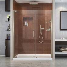 Dreamline Showers SHDR-4159720-04 - DreamLine Elegance 59 3/4 - 61 3/4 in. W x 72 in. H Frameless Pivot Shower Door in Brushed Nickel