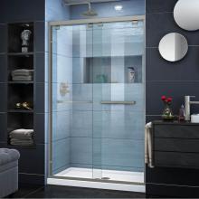 Dreamline Showers DL-7002C-04 - DreamLine Encore 36 in. D x 48 in. W x 78 3/4 in. H Bypass Shower Door in Brushed Nickel with Cent