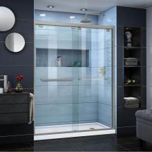 Dreamline Showers DL-7005R-04 - DreamLine Encore 32 in. D x 60 in. W x 78 3/4 in. H Bypass Shower Door in Brushed Nickel and Right