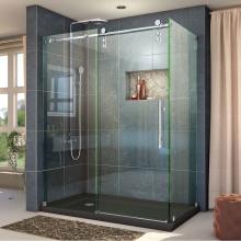 Dreamline Showers SHEN-6234600-08 - DreamLine Enigma-Z 34 1/2 in. D x 60 3/8 in. W x 76 in. H Fully Frameless Sliding Shower Enclosure
