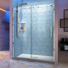 Dreamline Showers SHDR-6560760-08 - DreamLine Enigma Sky 56-60 in. W x 76 in. H Frameless Sliding Shower Door in Polished Stainless St