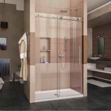 Dreamline Showers SHDR-61487610-07 - DreamLine Enigma-X 44-48 in. W x 76 in. H Fully Frameless Sliding Shower Door in Brushed Stainless