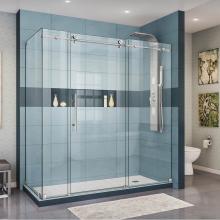 Dreamline Showers SHEN-6132721-07 - DreamLine Enigma-X 32 1/2 in. D x 72 3/8 in. W x 76 in. H Fully Frameless Sliding Shower Enclosure