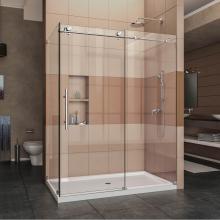 Dreamline Showers SHEN-6132601-08 - DreamLine Enigma-X 32 1/2 in. D x 60 3/8 in. W x 76 in. H Fully Frameless Sliding Shower Enclosure