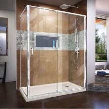 Dreamline Showers DL-6720R-22-01 - DreamLine Flex 36 in. D x 60 in. W x 74 3/4 in. H Semi-Frameless Pivot Shower Enclosure in Chrome