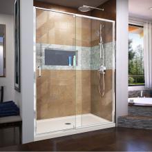 Dreamline Showers DL-6225C-22-01 - DreamLine Flex 36 in. D x 60 in. W x 74 3/4 in. H Semi-Frameless Pivot Shower Door in Chrome with