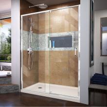 Dreamline Showers DL-6222L-22-01 - DreamLine Flex 30 in. D x 60 in. W x 74 3/4 in. H Semi-Frameless Pivot Shower Door in Chrome with