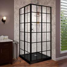 Dreamline Showers DL-6790-09 - DreamLine French Corner 42 in. D x 42 in. W x 74 3/4 in. H Framed Sliding Shower Enclosure in Sati