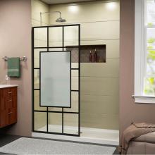 Dreamline Showers SHDR-3234721-86 - DreamLine French Linea Avignon 34 in. W x 72 in. H Single Panel Frameless Shower Door, Open Entry