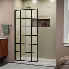 Dreamline Showers SHDR-3234721-89 - DreamLine French Linea Toulon 34 in. W x 72 in. H Single Panel Frameless Shower Door, Open Entry D