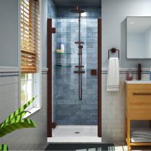 Dreamline Showers DL-533442-06 - DreamLine Lumen 34 in. D x 42 in. W by 74 3/4 in. H Hinged Shower Door in Oil Rubbed Bronze with W