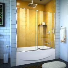 Dreamline Showers SHDR-1960584-01 - DreamLine Mirage-Z 56-60 in. W x 58 in. H Frameless Sliding Tub Door in Chrome