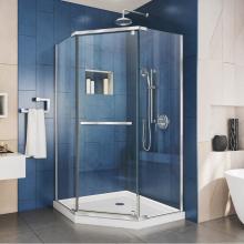 Dreamline Showers SHEN-2136360-01 - DreamLine Prism 36 1/8 in. D x 36 1/8 in. W x 72 in. H Frameless Pivot Shower Enclosure in Chrome
