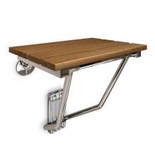 Dreamline Showers SHST-02-TN - DreamLine Natural Teak Folding Shower Seat. ADA Compliant Shower Seat