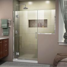 Dreamline Showers D1272434-01 - DreamLine Unidoor-X 57-57 1/2 in. W x 72 in. H Frameless Hinged Shower Door in Chrome