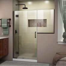 Dreamline Showers D1273036-06 - DreamLine Unidoor-X 63-63 1/2 in. W x 72 in. H Frameless Hinged Shower Door in Oil Rubbed Bronze