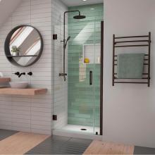 Dreamline Showers SHDR-2032722-06 - DreamLine Unidoor-LS 32-33 in. W x 72 in. H Frameless Hinged Shower Door in Oil Rubbed Bronze