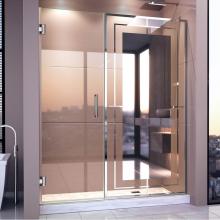 Dreamline Showers D245872M12-01 - DreamLine Unidoor Mira 58-58 1/4 in. W x 72 in. H Frameless Hinged Shower Door in Chrome