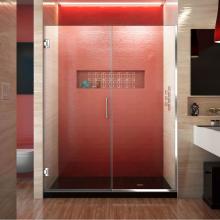 Dreamline Showers SHDR-245807210-01 - DreamLine Unidoor Plus 58-58 1/2 in. W x 72 in. H Frameless Hinged Shower Door, Clear Glass, Chrom