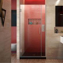 Dreamline Showers SHDR-243157210-04 - DreamLine Unidoor Plus 31 1/2 - 32 in. W x 72 in. H Frameless Hinged Shower Door, Clear Glass, Bru