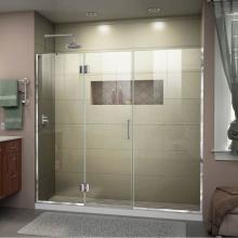 Dreamline Showers D32914572L-01 - DreamLine Unidoor-X 67 1/2-68 in. W x 72 in. H Frameless Hinged Shower Door in Chrome