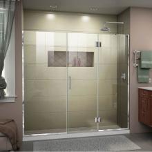 Dreamline Showers D32914572R-01 - DreamLine Unidoor-X 67 1/2-68 in. W x 72 in. H Frameless Hinged Shower Door in Chrome