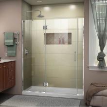 Dreamline Showers D32906572L-01 - DreamLine Unidoor-X 59 1/2-60 in. W x 72 in. H Frameless Hinged Shower Door in Chrome
