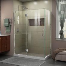 Dreamline Showers E32334L-01 - DreamLine Unidoor-X 47 3/8 in. W x 34 in. D x 72 in. H Hinged Shower Enclosure in Chrome
