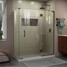 Dreamline Showers E32706530R-06 - DreamLine Unidoor-X 57 1/2 in. W x 30 3/8 in. D x 72 in. H Frameless Hinged Shower Enclosure in Oi